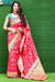 Banarasi Silk Designer Red Pink and Golden Saree - PAAIE