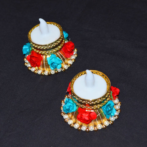 Set of 2 - Designer Half Ball Candles (D18) - PAAIE