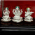 999 Pure Silver Ganesh, Lakshmi and Saraswati Idol - PAAIE