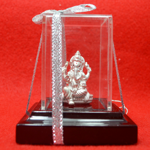 999 Pure Silver Ganesha Idol - PAAIE
