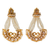 Golden Antique Bejeweled Pearl Earring - PAAIE