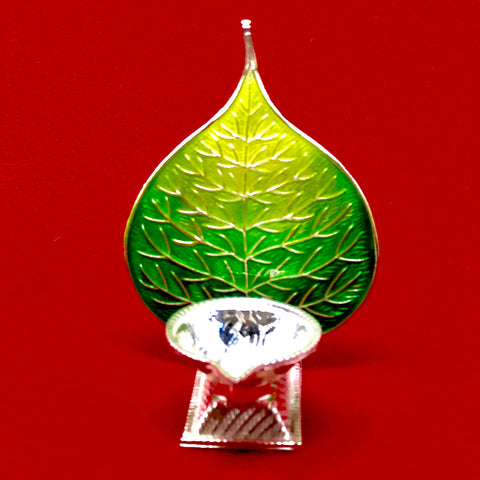 925 Silver Leaf Diya (Design 4) - PAAIE