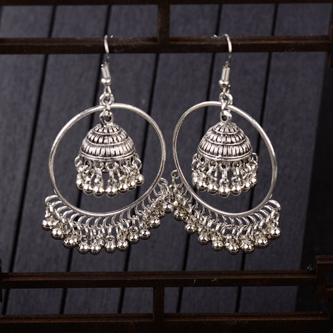 Silver Hoops with Small Bells - PAAIE
