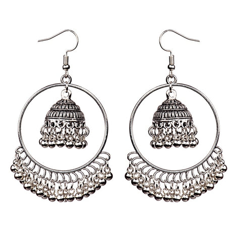 Silver Hoops with Small Bells - PAAIE