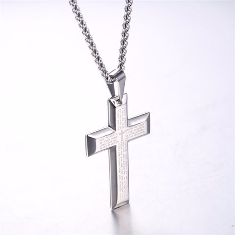 Cross Silver Plated Pendant (Design 63) - PAAIE