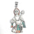 925 Silver Colorful Hanuman Pendant - PAAIE