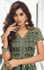 Designer Green Color Suit with Sharara & Dupatta in Georgette (K724)