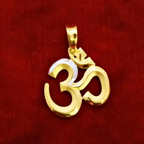 22 KT Gold Unisex Devinely Blessed Om Pendant (D13) - PAAIE