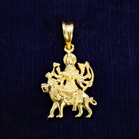 22 KT Gold Unisex Godess Maa Durga Pendant (D9) - PAAIE