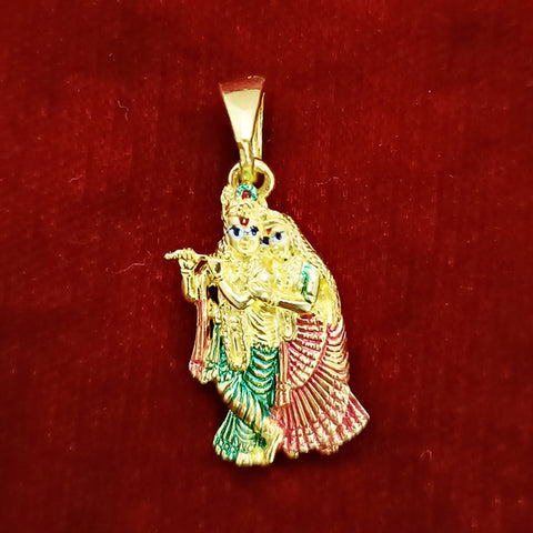 22 KT Gold Unisex Lord Krishna Pendant (D8) - PAAIE