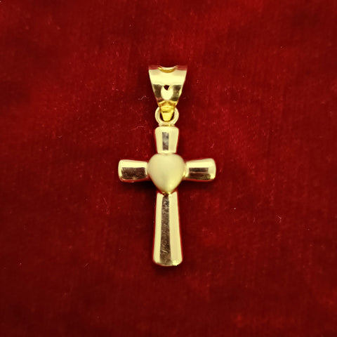 22 KT Gold Unisex Devinely Blessed Cross Pendant (D15) - PAAIE