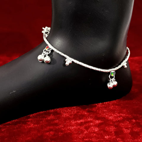Silver Anklet 9.0 inches (Set of 2) - Design 3 - PAAIE