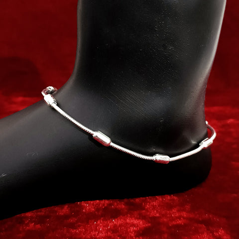 Silver Anklet 11.0 inches (Set of 2) - Design 10 - PAAIE