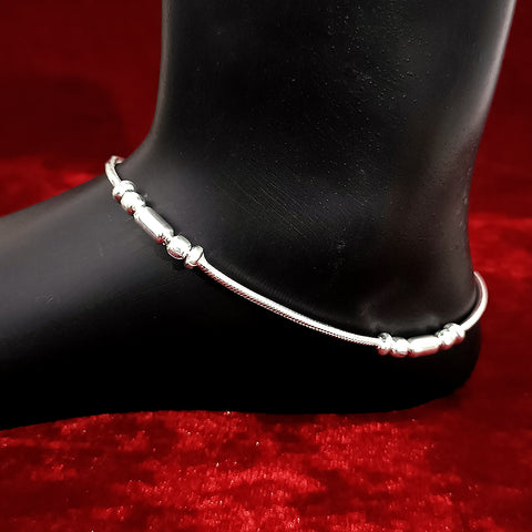Silver Anklet 11.0 inches (Set of 2) - Design 14 - PAAIE