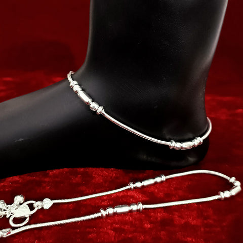 Silver Anklet 11.0 inches (Set of 2) - Design 14 - PAAIE