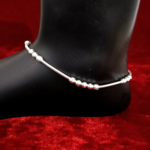 Silver Anklet 11.0 inches (Set of 2) - Design 19 - PAAIE