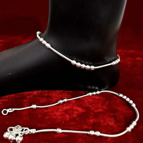 Silver Anklet 11.0 inches (Set of 2) - Design 19 - PAAIE