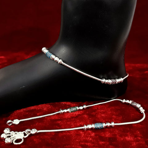 Silver Anklet 11.0 inches (Set of 2) - Design 26 - PAAIE