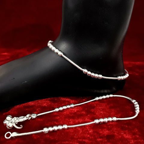 Silver Anklet 11.0 inches (Set of 2) - Design 29 - PAAIE