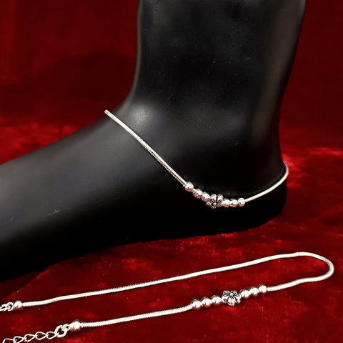 Silver Anklet 11.0 inches (Set of 2) - Design 39 - PAAIE