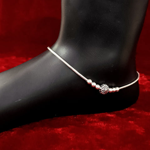Silver Anklet 11.0 inches (Set of 2) - Design 51 - PAAIE
