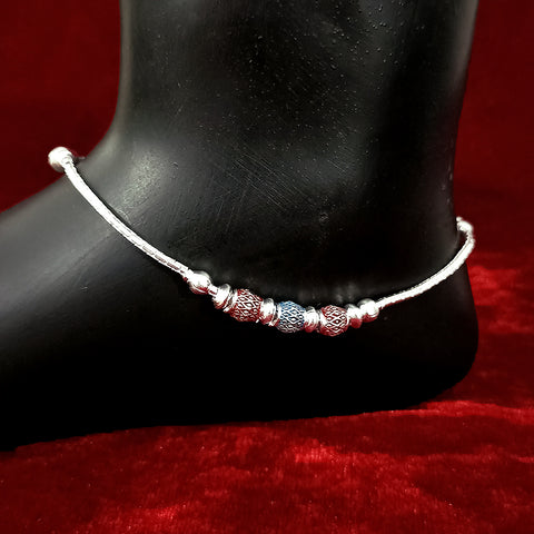 Silver Anklet 10.5 inches (Set of 2) - Design 57 - PAAIE