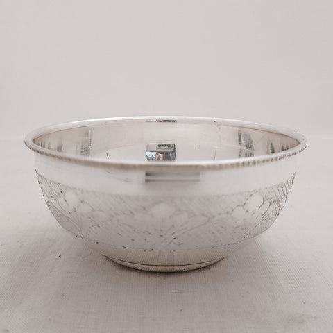 925 Solid Silver Designer Bowl (Design 18) - PAAIE
