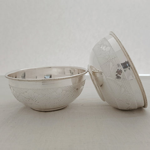 925 Solid Silver Designer Bowl (Design 18) - PAAIE