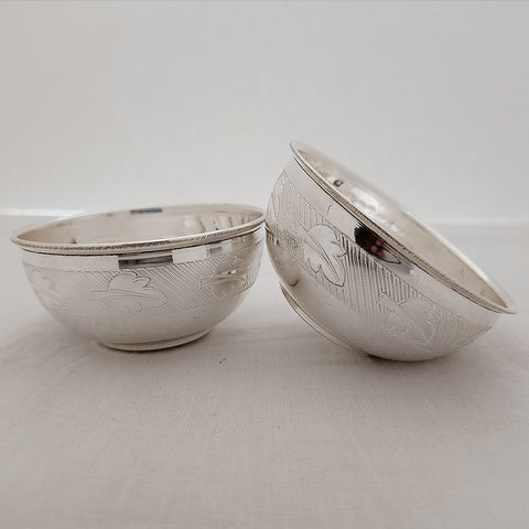 925 Solid Silver Designer Bowl (Design 20) - PAAIE