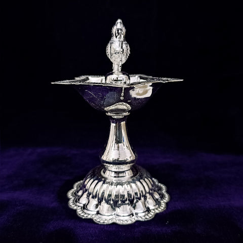 925 Silver Parrot Long Diya (Design 50) - PAAIE