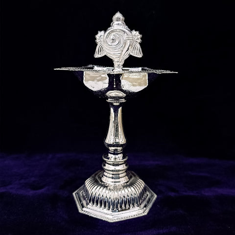 925 Silver Shankh Long Diya (Design 51) - PAAIE