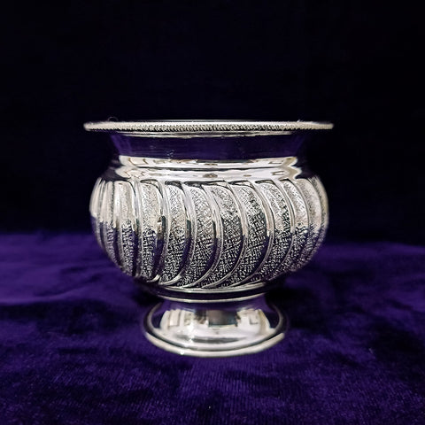 925 Solid Silver Designer Bowl / Cup / Sweet Bowl (Design 23) - PAAIE