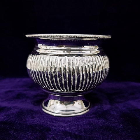 925 Solid Silver Designer Bowl / Cup / Sweet Bowl (Design 22) - PAAIE