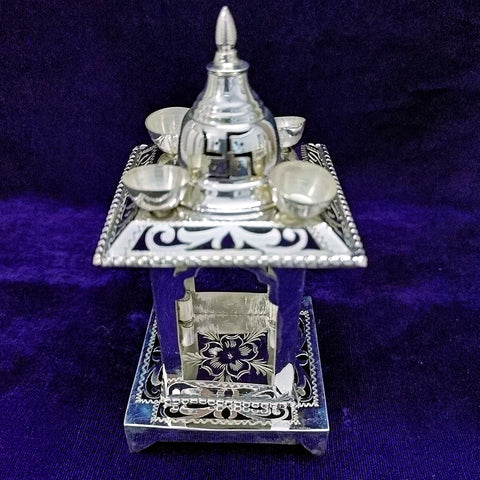 925 Silver Designer Hatri For Pooja (Design 5) - PAAIE