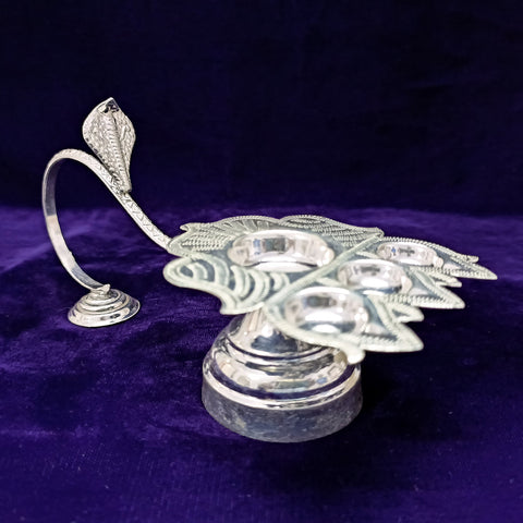 925 Silver Long 3 Mukhi Diya (Design 49) - PAAIE