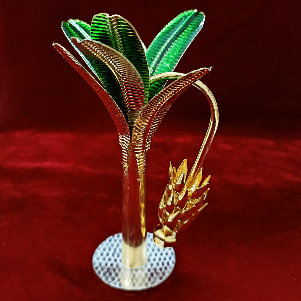 925 Pure Silver Banana Tree with Gold Coating PAAIE