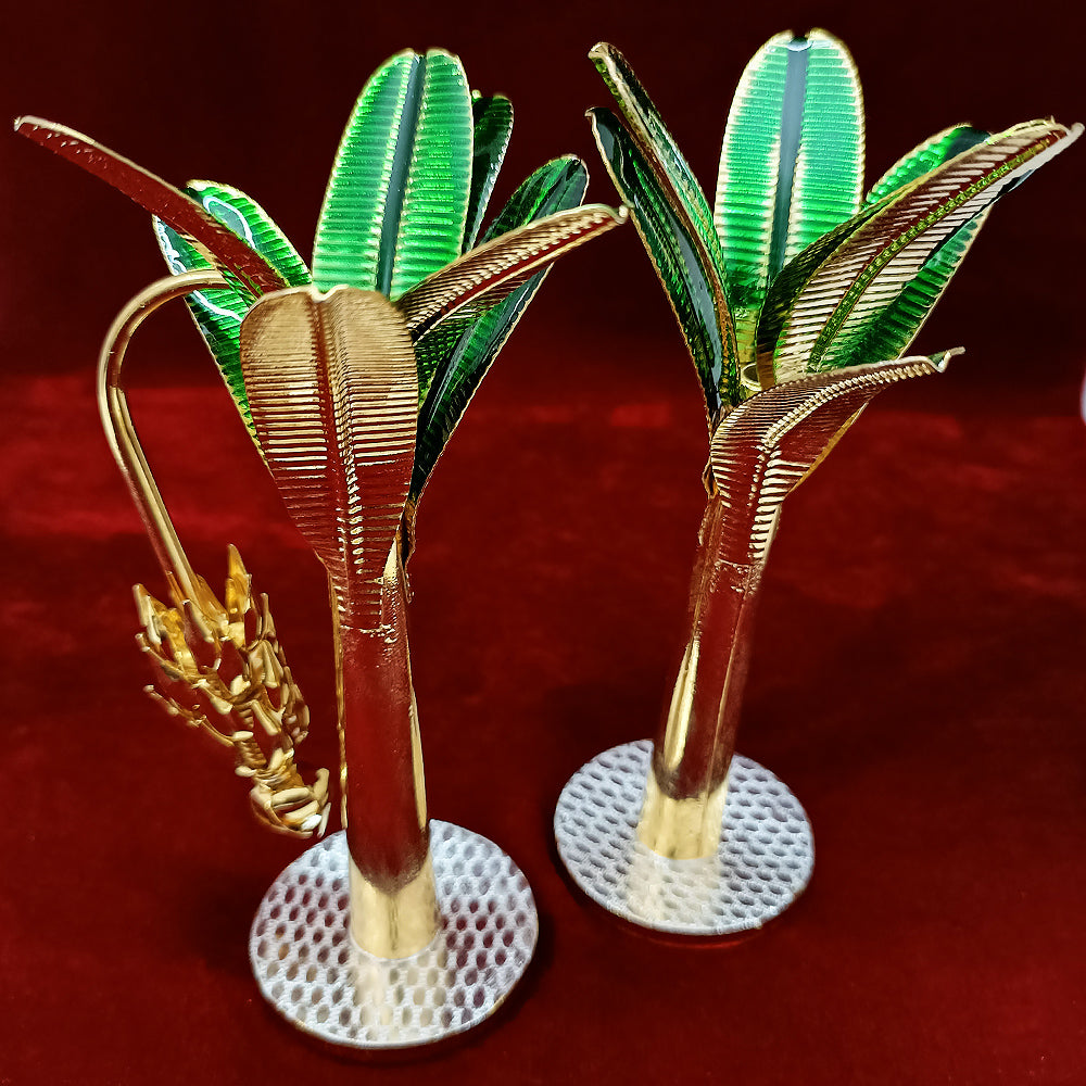 925 Pure Silver Banana Tree with Gold Coating PAAIE