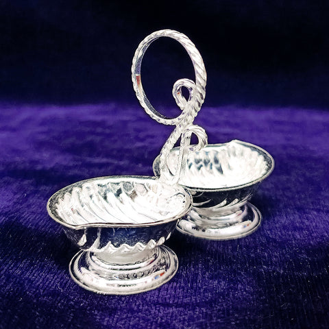 925 Pure Silver Designer Kumkum Box (Design 33) - PAAIE