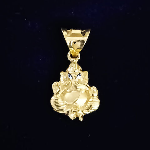 22 KT Gold Unisex Lord Ganesha Pendant (D23) - PAAIE