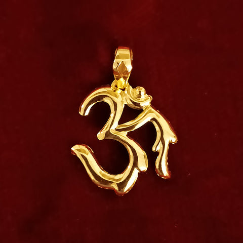 22 KT Gold Unisex Divinely Blessed Om Pendant (D25) - PAAIE