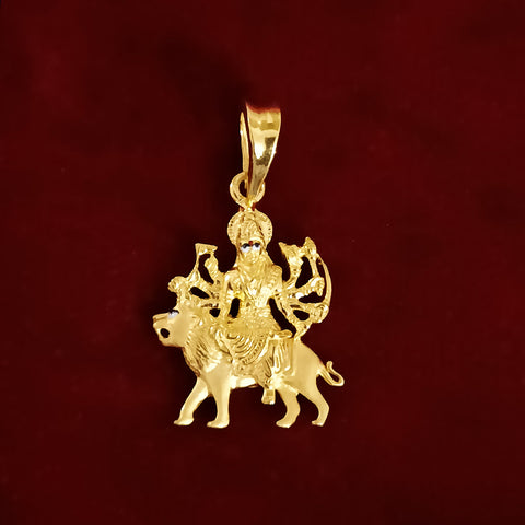 22 KT Gold Unisex Godess Maa Durga Pendant (D9) - PAAIE