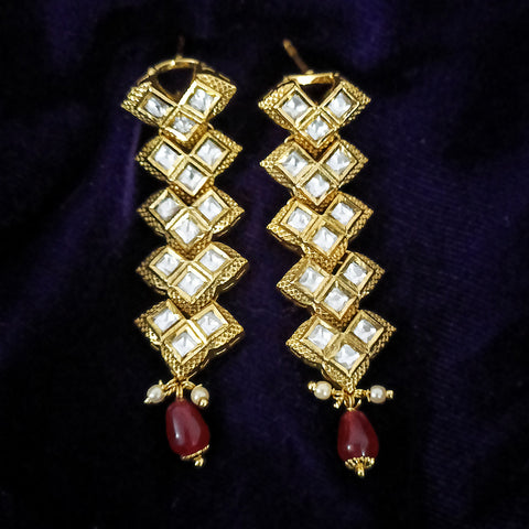 Beautiful Kundan Contemporary Earrings