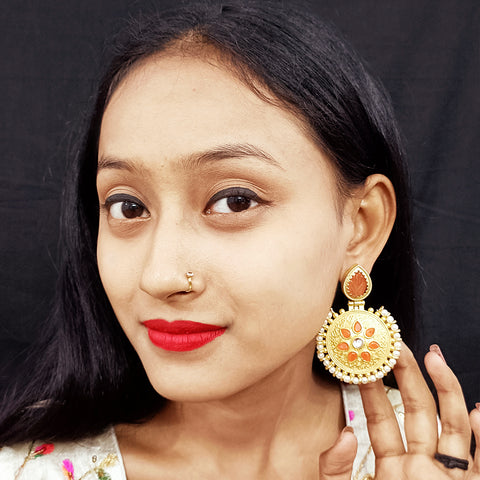 Beautifully Designed Traditional Amrapali Earrings
