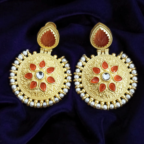 Beautifully Designed Traditional Amrapali Earrings