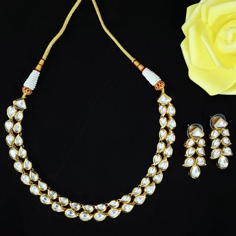Kundan Polki Meenakari Wedding Necklace set (D214)