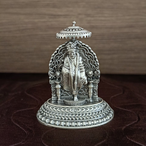 925 Pure Silver Sai Baba Idol For House Warming (D11)