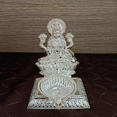 925 Silver Laxmi Ji Shape  Diya (Design 67)