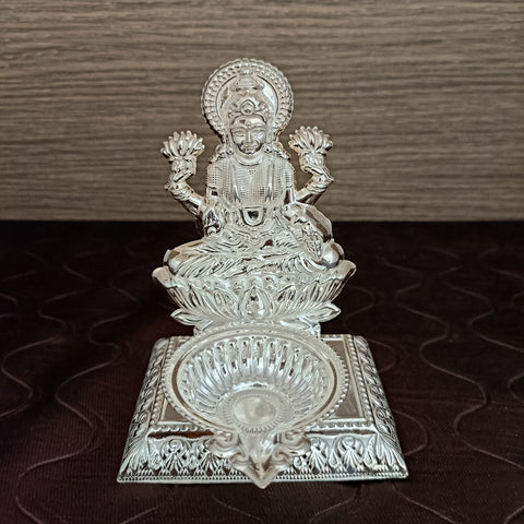 925 Silver Laxmi Ji Shape  Diya (Design 67)