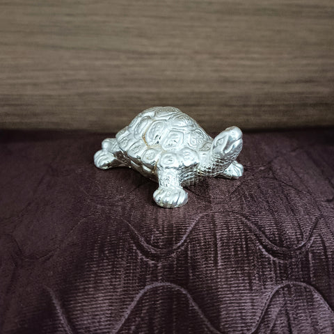 925 Pure Silver Turtle for Luck, Prosperity, Health (D4)