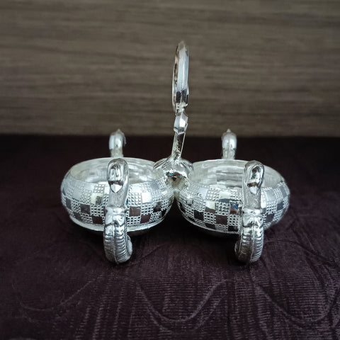 925 Pure Silver Designer Kumkum Box (Design 37)